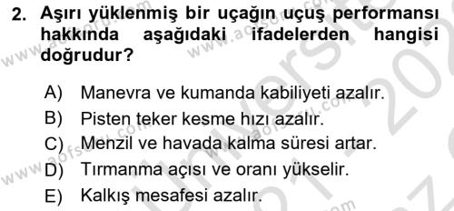 Harekat Performans Dersi 2021 - 2022 Yılı Yaz Okulu Sınavı 2. Soru