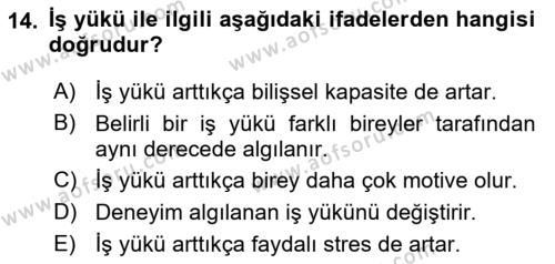 Havacılık Emniyeti Dersi 2023 - 2024 Yılı (Vize) Ara Sınavı 14. Soru