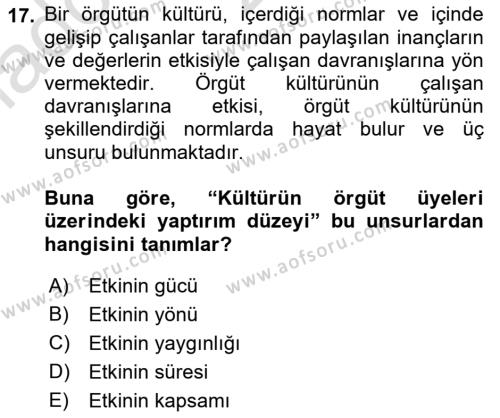 Havacılık Emniyeti Dersi 2023 - 2024 Yılı (Vize) Ara Sınavı 17. Soru