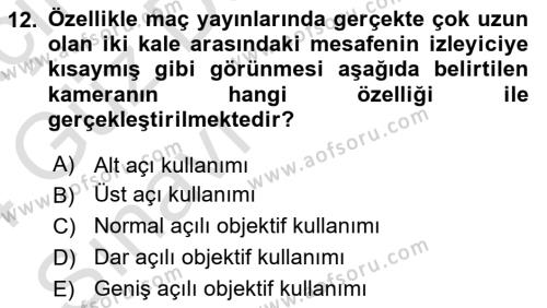 Halkla İlişkiler Uygulama Teknikleri Dersi 2023 - 2024 Yılı (Vize) Ara Sınavı 12. Soru