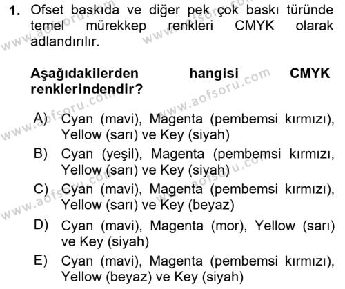 Halkla İlişkiler Uygulama Teknikleri Dersi 2023 - 2024 Yılı Yaz Okulu Sınavı 1. Soru