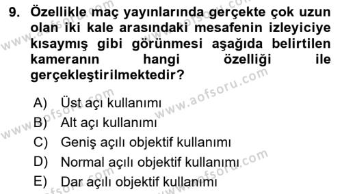 Halkla İlişkiler Uygulama Teknikleri Dersi 2023 - 2024 Yılı Yaz Okulu Sınavı 9. Soru