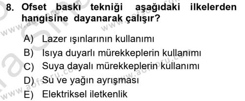 Halkla İlişkiler Uygulama Teknikleri Dersi 2024 - 2025 Yılı (Vize) Ara Sınavı 8. Soru