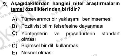 Halkla İlişkiler Yönetimi Dersi 2023 - 2024 Yılı Yaz Okulu Sınavı 9. Soru