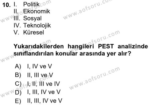 Halkla İlişkilerde Güncel Kavramlar 1 Dersi 2021 - 2022 Yılı (Final) Dönem Sonu Sınavı 10. Soru