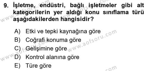 Halkla İlişkilerde Güncel Kavramlar 1 Dersi 2021 - 2022 Yılı (Final) Dönem Sonu Sınavı 9. Soru