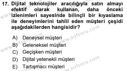 Halkla İlişkilerde Güncel Kavramlar 2 Dersi 2021 - 2022 Yılı (Vize) Ara Sınavı 17. Soru