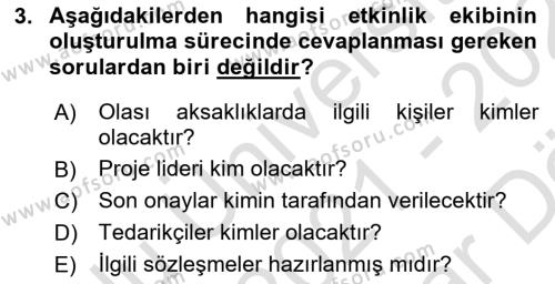 Halkla İlişkilerde Güncel Kavramlar 2 Dersi 2021 - 2022 Yılı (Vize) Ara Sınavı 3. Soru