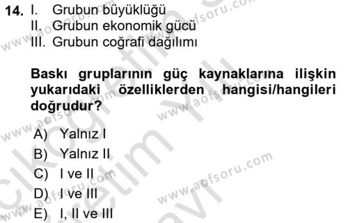 Halkla İlişkilerde Güncel Kavramlar 2 Dersi 2021 - 2022 Yılı Yaz Okulu Sınavı 14. Soru