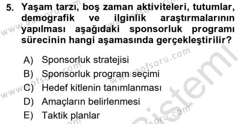 Halkla İlişkilerde Güncel Kavramlar 2 Dersi 2021 - 2022 Yılı Yaz Okulu Sınavı 5. Soru