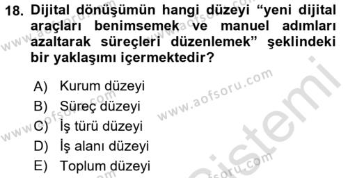 Dijital Halkla İlişkiler Dersi 2021 - 2022 Yılı (Vize) Ara Sınavı 18. Soru