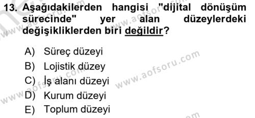 Dijital Halkla İlişkiler Dersi 2023 - 2024 Yılı (Vize) Ara Sınavı 13. Soru