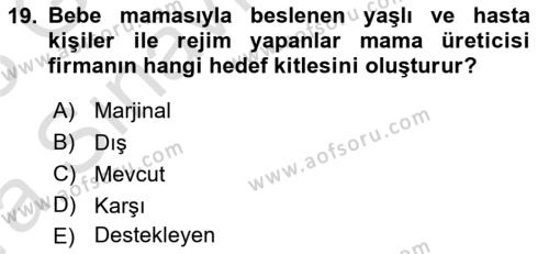 Halkla İlişkiler Kampanya Analizi Dersi 2022 - 2023 Yılı (Vize) Ara Sınavı 19. Soru