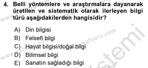 Halkla İlişkiler Araştırmaları Dersi 2021 - 2022 Yılı (Vize) Ara Sınavı 4. Soru