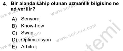 İtibar Yönetimi Dersi 2018 - 2019 Yılı 3 Ders Sınavı 4. Soru