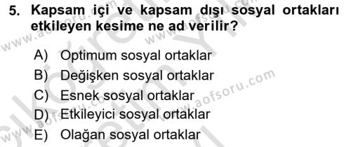 İtibar Yönetimi Dersi 2023 - 2024 Yılı Yaz Okulu Sınavı 5. Soru