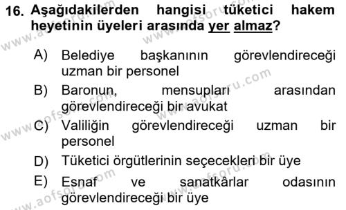 İşletme Hukuku Dersi 2018 - 2019 Yılı Yaz Okulu Sınavı 16. Soru