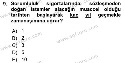 İşletme Hukuku Dersi 2022 - 2023 Yılı Yaz Okulu Sınavı 9. Soru