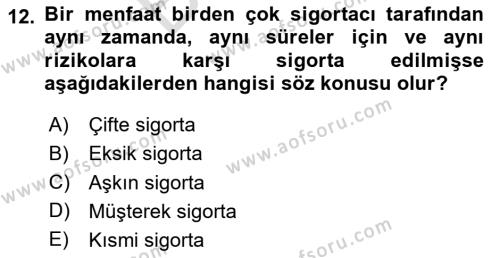 İşletme Hukuku Dersi 2023 - 2024 Yılı (Final) Dönem Sonu Sınavı 12. Soru