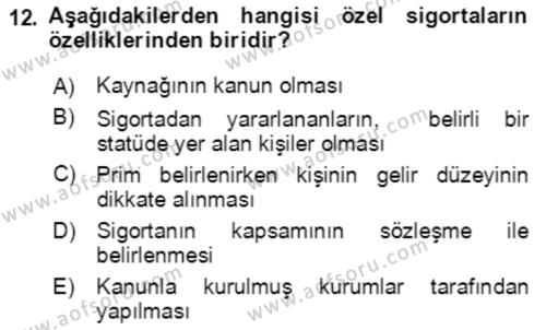 İşletme Hukuku Dersi 2023 - 2024 Yılı Yaz Okulu Sınavı 12. Soru