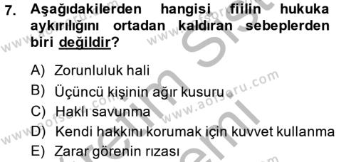 Medeni Hukuk 2 Dersi 2013 - 2014 Yılı (Final) Dönem Sonu Sınavı 7. Soru
