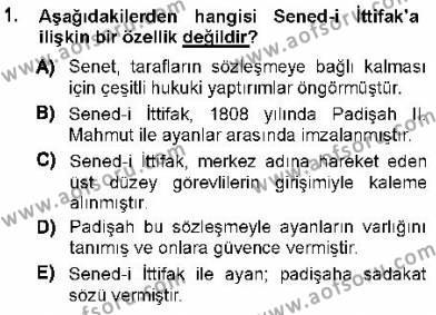 Türk Anayasa Hukuku Dersi 2012 - 2013 Yılı (Final) Dönem Sonu Sınavı 1. Soru