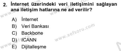 Bilişim Hukuku Dersi 2023 - 2024 Yılı (Final) Dönem Sonu Sınavı 2. Soru