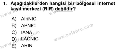 Bilişim Hukuku Dersi 2023 - 2024 Yılı Yaz Okulu Sınavı 1. Soru