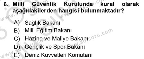 İnsan Hakları Hukukuna Giriş Dersi 2022 - 2023 Yılı Yaz Okulu Sınavı 6. Soru