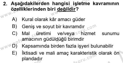 Temel İş Hukuku Dersi 2020 - 2021 Yılı Yaz Okulu Sınavı 2. Soru