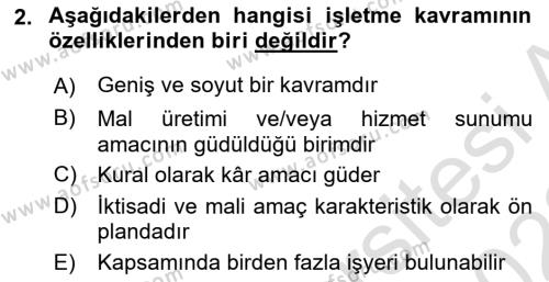 Temel İş Hukuku Dersi 2021 - 2022 Yılı (Vize) Ara Sınavı 2. Soru