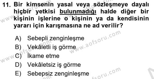 Medya Hukuku Dersi 2019 - 2020 Yılı (Final) Dönem Sonu Sınavı 11. Soru