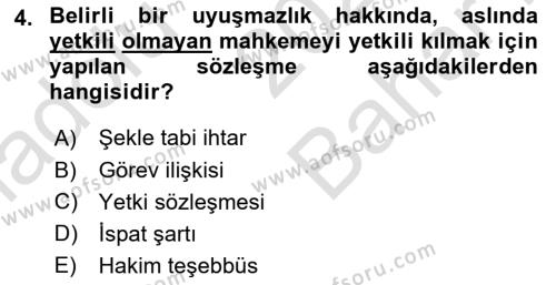 Ticaret Hukukuna Giriş Dersi 2021 - 2022 Yılı (Vize) Ara Sınavı 4. Soru