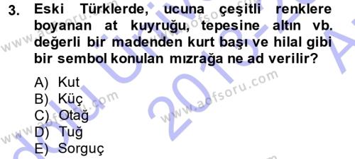 Türk İdare Tarihi Dersi 2013 - 2014 Yılı (Vize) Ara Sınavı 3. Soru