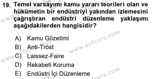 Spor Ekonomisi Dersi 2023 - 2024 Yılı (Final) Dönem Sonu Sınavı 19. Soru