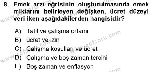 Spor Ekonomisi Dersi 2023 - 2024 Yılı (Final) Dönem Sonu Sınavı 8. Soru