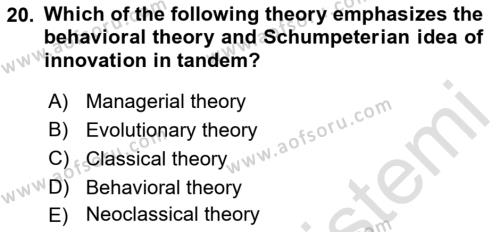 Microeconomic Theory Dersi 2022 - 2023 Yılı Yaz Okulu Sınavı 20. Soru