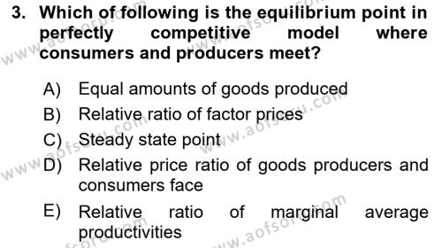 Microeconomic Theory Dersi 2023 - 2024 Yılı Yaz Okulu Sınavı 3. Soru