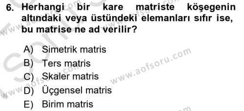 Matematiksel İktisat Dersi 2021 - 2022 Yılı (Final) Dönem Sonu Sınavı 6. Soru