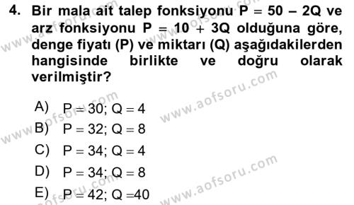 Matematiksel İktisat Dersi 2022 - 2023 Yılı (Final) Dönem Sonu Sınavı 4. Soru