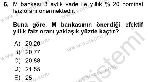 Matematiksel İktisat Dersi 2023 - 2024 Yılı Yaz Okulu Sınavı 6. Soru