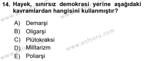 Kamu Ekonomisi 2 Dersi 2023 - 2024 Yılı (Final) Dönem Sonu Sınavı 14. Soru