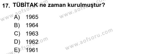 Sosyal Bilimlerde Proje Yönetimi Dersi 2020 - 2021 Yılı Yaz Okulu Sınavı 17. Soru