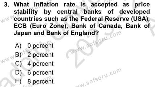 Monetary Theory and Policy Dersi 2023 - 2024 Yılı (Vize) Ara Sınavı 3. Soru