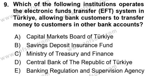 Monetary Theory and Policy Dersi 2023 - 2024 Yılı (Vize) Ara Sınavı 9. Soru