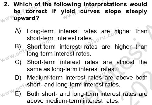 Monetary Theory and Policy Dersi 2023 - 2024 Yılı (Final) Dönem Sonu Sınavı 2. Soru