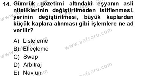 Türkiye Ekonomisi Dersi 2013 - 2014 Yılı Tek Ders Sınavı 14. Soru