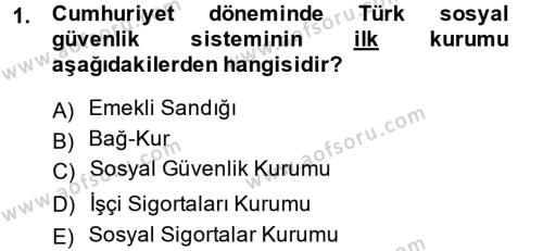 Türkiye Ekonomisi Dersi 2014 - 2015 Yılı (Final) Dönem Sonu Sınavı 1. Soru