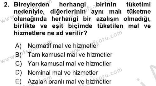 Türkiye Ekonomisi Dersi 2022 - 2023 Yılı (Final) Dönem Sonu Sınavı 2. Soru