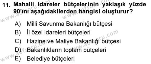 Türkiye Ekonomisi Dersi 2023 - 2024 Yılı (Vize) Ara Sınavı 11. Soru